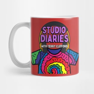 Studio Diaries Tie Dye Shirt with headphones Mug